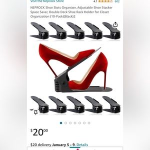 Adjustable Shoe Stacker Space Savers (9)